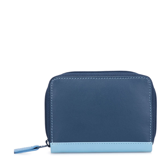 Zip Round Fan Card Holder Royal