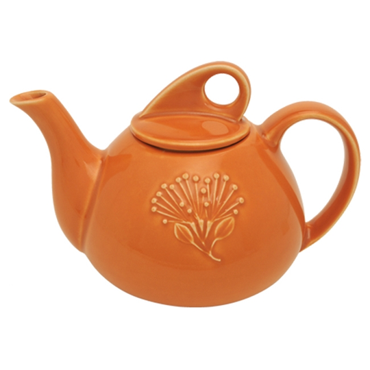 3 Cup Teapot - Pohutukawa - Orange