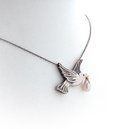 Dove Necklace Silver with Pearl