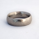 Ring Palladium Rustic Hammered Matt 