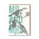 Mr & Mrs Letterpressed Card