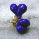 Heart of Glass Earrings Blue