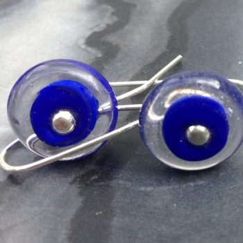 Glass Circus Earrings Blue