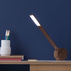 Octagon One Walnut Desk Light-lifestyle-The Vault