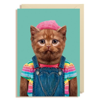 Gift Card Blank British Shorthair Cat 