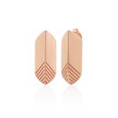 Te Teina O Huia Studs 9ct Rose Gold