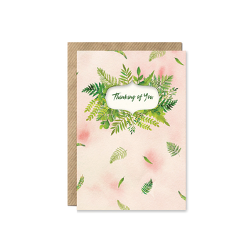 Fern Bouquet 'Thinking of You' Card