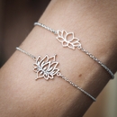 Dainty Lotus Bracelet