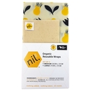 Organic Beeswax Food Wrap 2pk Flower 