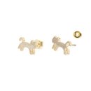 Funky Play Earrings Jumping Cat Gold