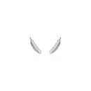 Miromiro Feather Studs Silver 