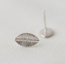 Tiny Leaf Studs Silver