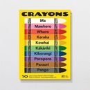 Crayons in Maori & English Pack of 10