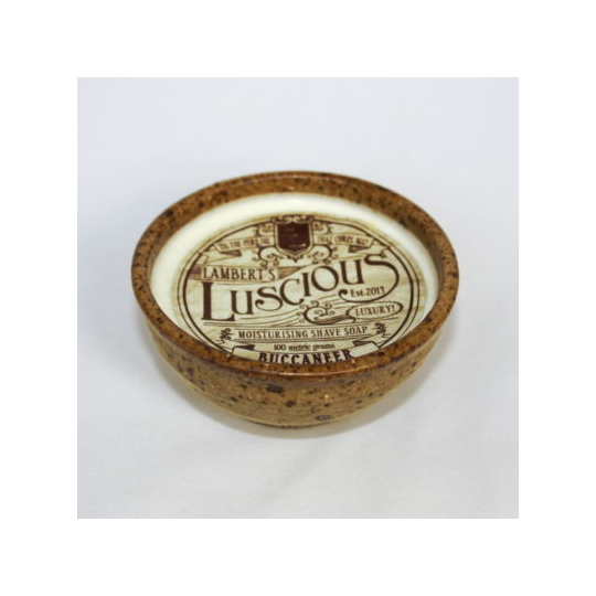 Buccaneer Shave Soap in Ceramic Bowl