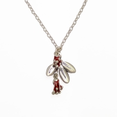 Pohutukawa Blossom&Leaf NK Long-jewellery-The Vault