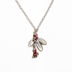Pohutukawa Blossom&Leaf NK Long-jewellery-The Vault