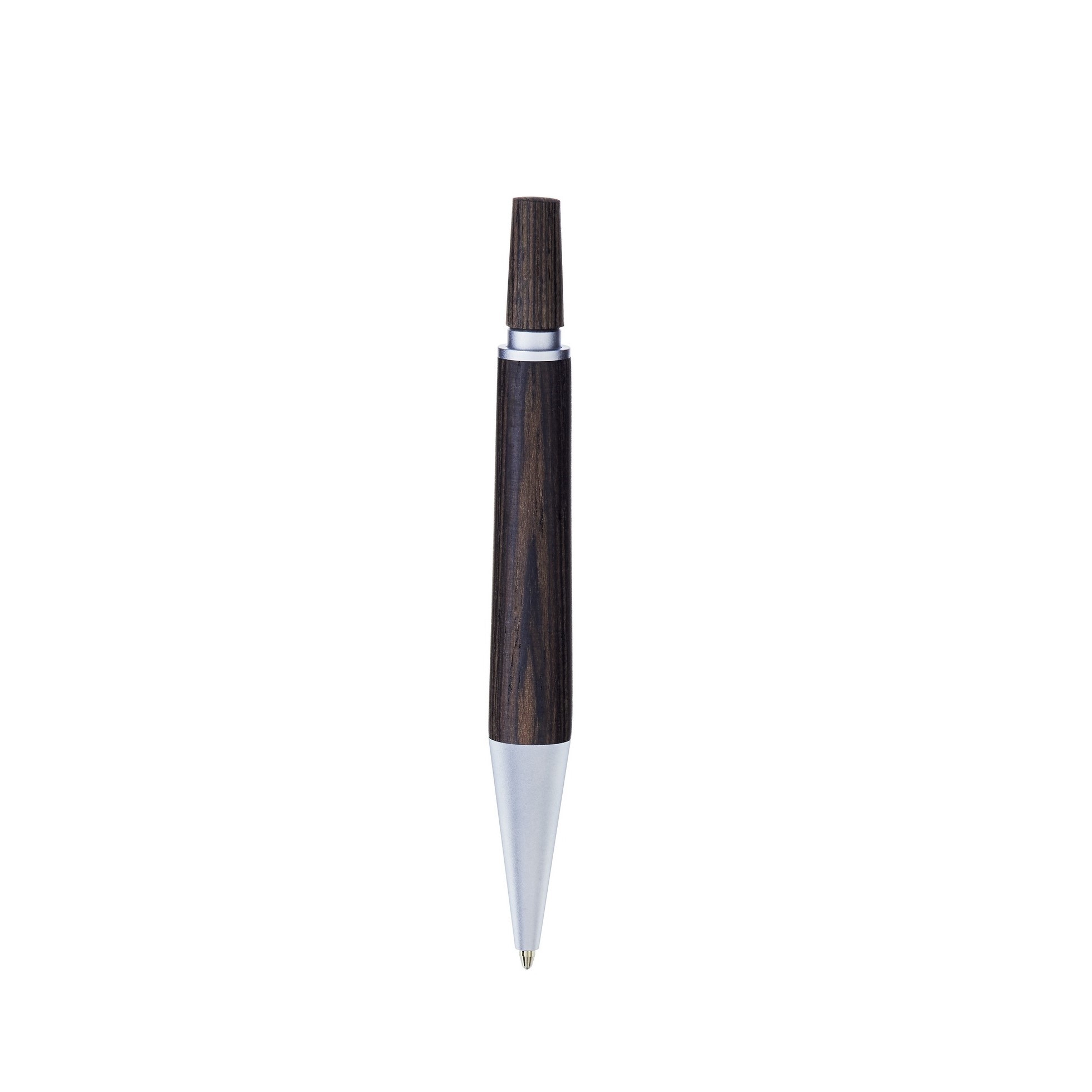 NEW E+M Pocket Uno Wenge Matt-Chrome Ballpoint Pen 