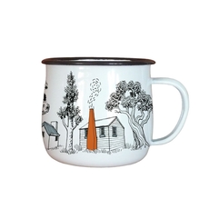 Enamel Mug Back Country Huts-artists-and-brands-The Vault