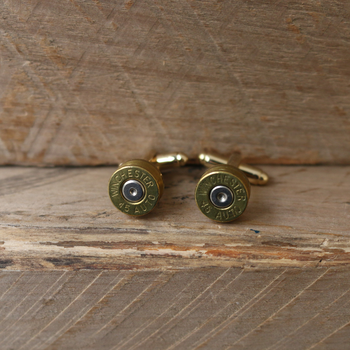 Bullet Head Cufflinks Brass