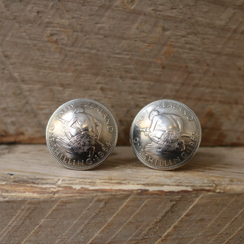 One Shilling Cufflinks Silver