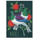 Kereru on Pohutukawa Branch Card