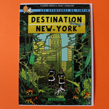 Tintin Destination New York Card