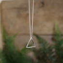 Mobius Triangle Pendant Silver