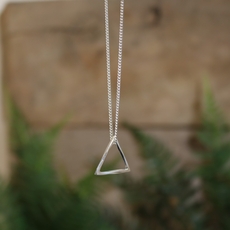 Mobius Triangle Pendant Silver-jewellery-The Vault