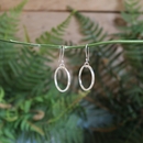 Mobius Round Earrings Silver