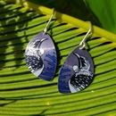 Alum Native Tui Hook Earrings Charcoal 