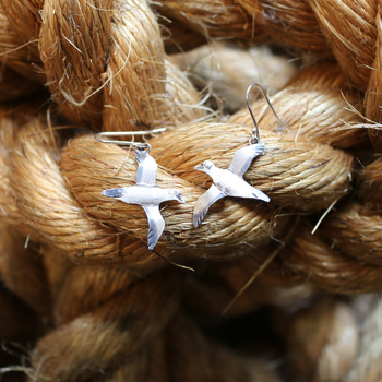 Gannet Takapu Earrings Silver