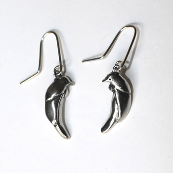 Hanging Tui Earrings Silver