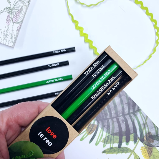 We Love Te Reo Pencil Pack of 5 Boxed