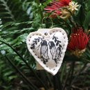 Heart Blanket Decoration Kowhai Cream