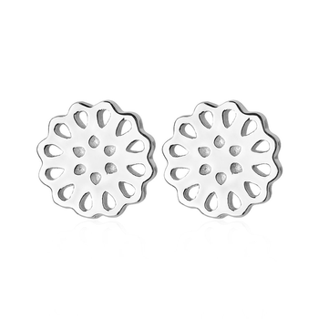 Lotus Stud Silver