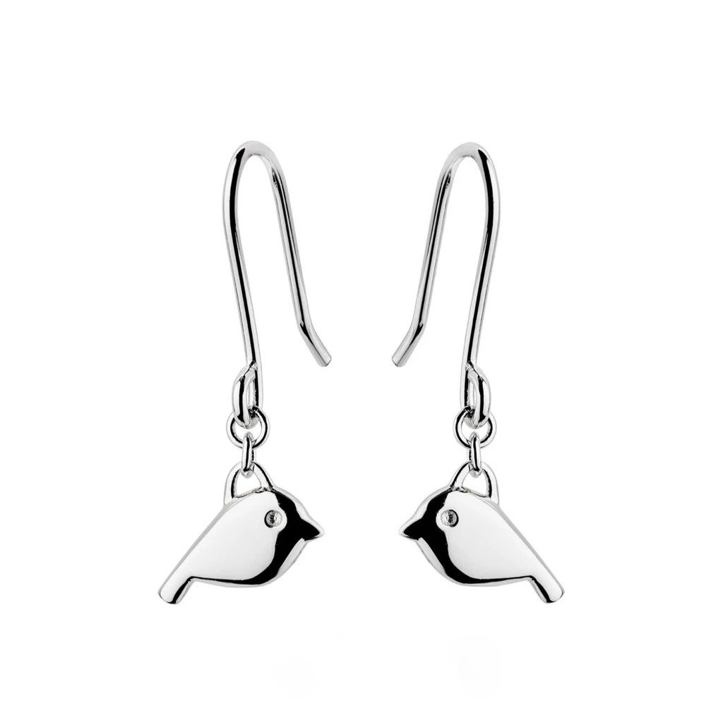 Silver Robin Earrings NZ Jewellery at The Vault NZ