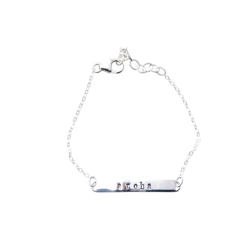 Silver Bar Bracelet Aroha