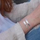 Silver Bar Bracelet Aroha