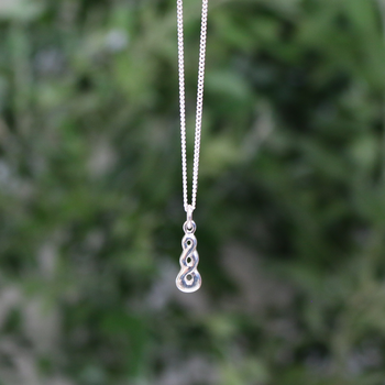 Mini Triple Twist Pendant Silver