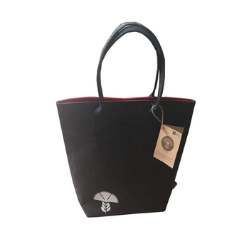 Pohutukawa Red & Grey Shoulder Tote