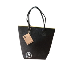 Kowhai Yellow & Grey Shoulder Tote-artists-and-brands-The Vault