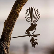 Metalbird Steel Piwakawaka Fantail-artists-and-brands-The Vault