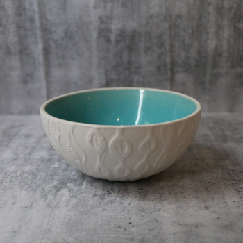 Kowhai Turquoise Crackle 12cm Bowl