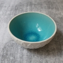 Kowhai Turquoise Crackle 12cm Bowl