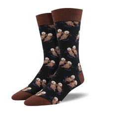 Men’s Socks Significant Otter Black -artists-and-brands-The Vault