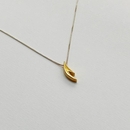 Small Antler Necklace Gold Plate
