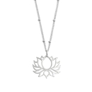 Emergence Silver Lotus Flower Necklace