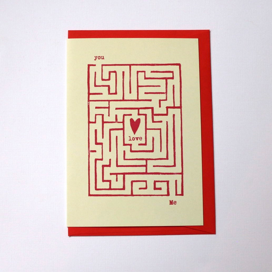 Found Love (Maze) Card