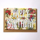 Vintage Floral Birthday Card