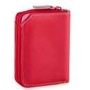 Small Wallet w Zip Purse Ruby 